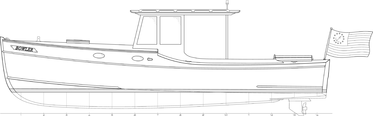 Bowler line drawing